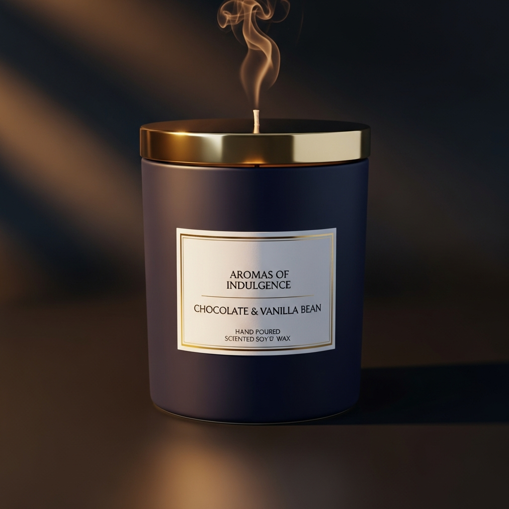 Scented Candle — Chocolate Roulade
